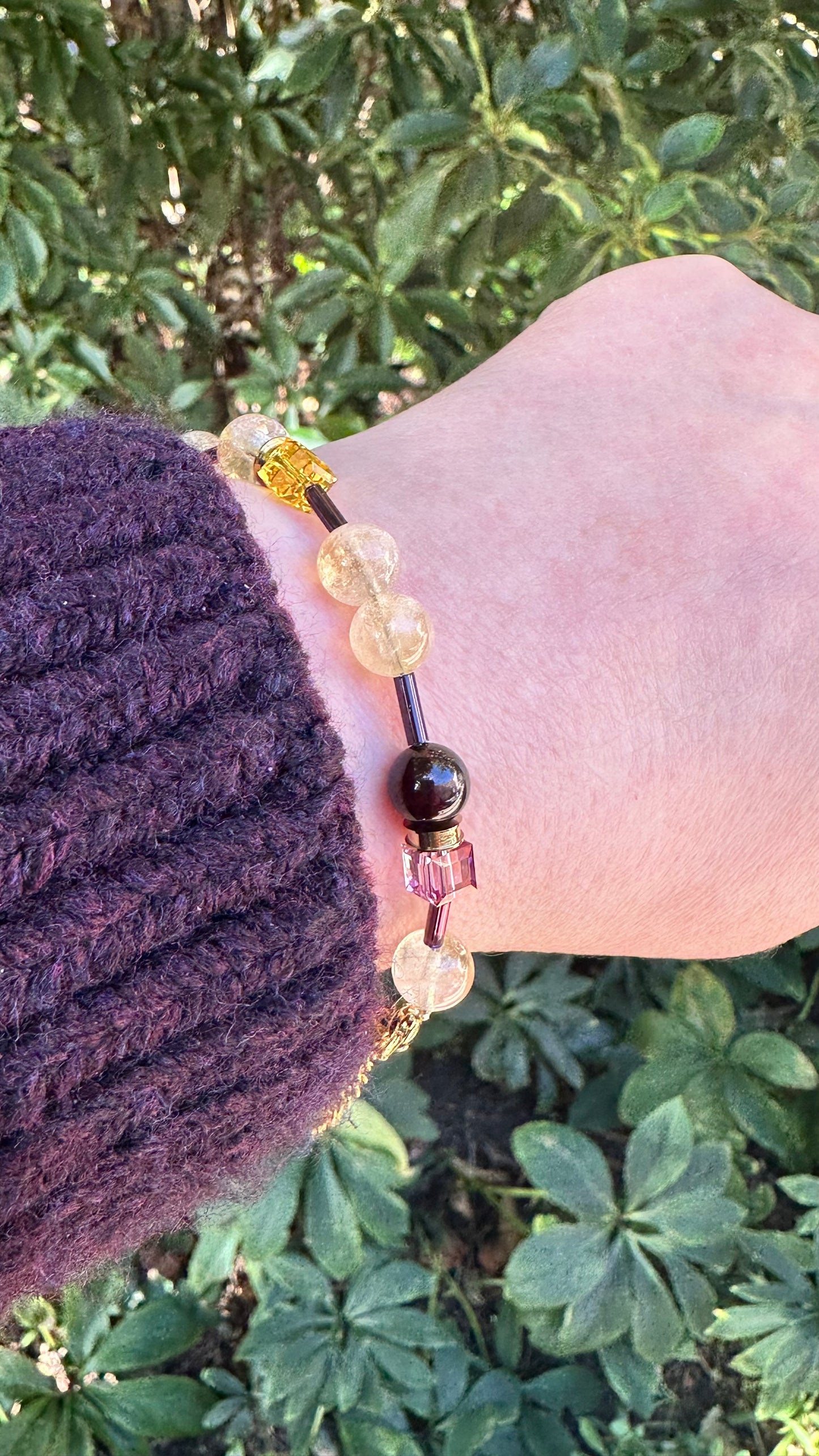 Grounded Gratitude - Citrine Gemstone & Crystal Bracelet