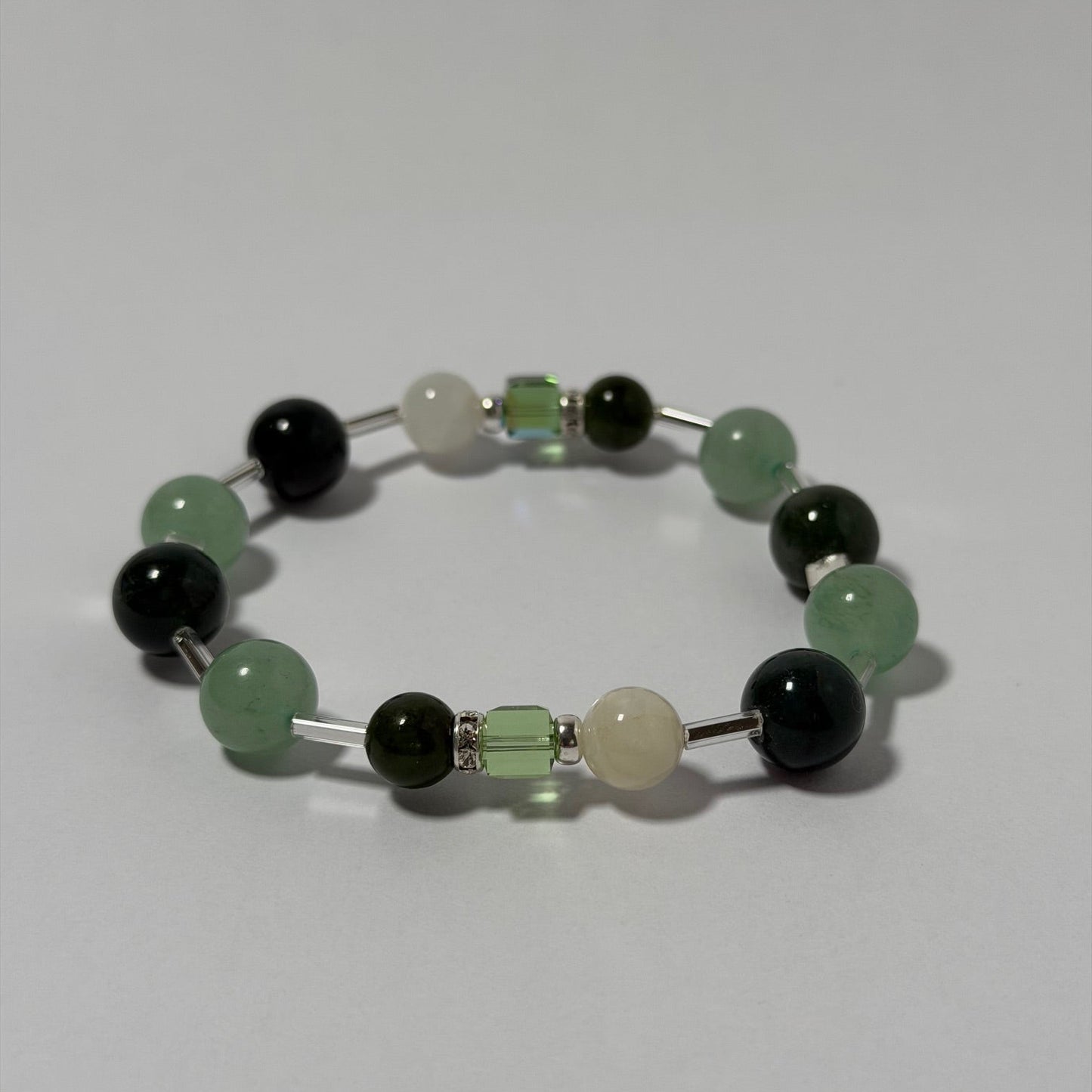Open Growth - Aventurine Gemstone & Crystal Bracelet