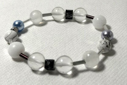 Quiet Space - Clear Quartz & Crystal Bracelet for Calm & Clarity