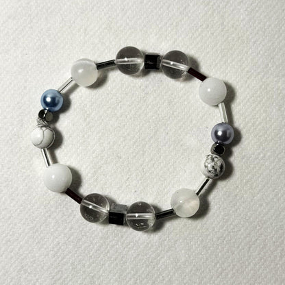 Quiet Space - Clear Quartz & Crystal Bracelet for Calm & Clarity