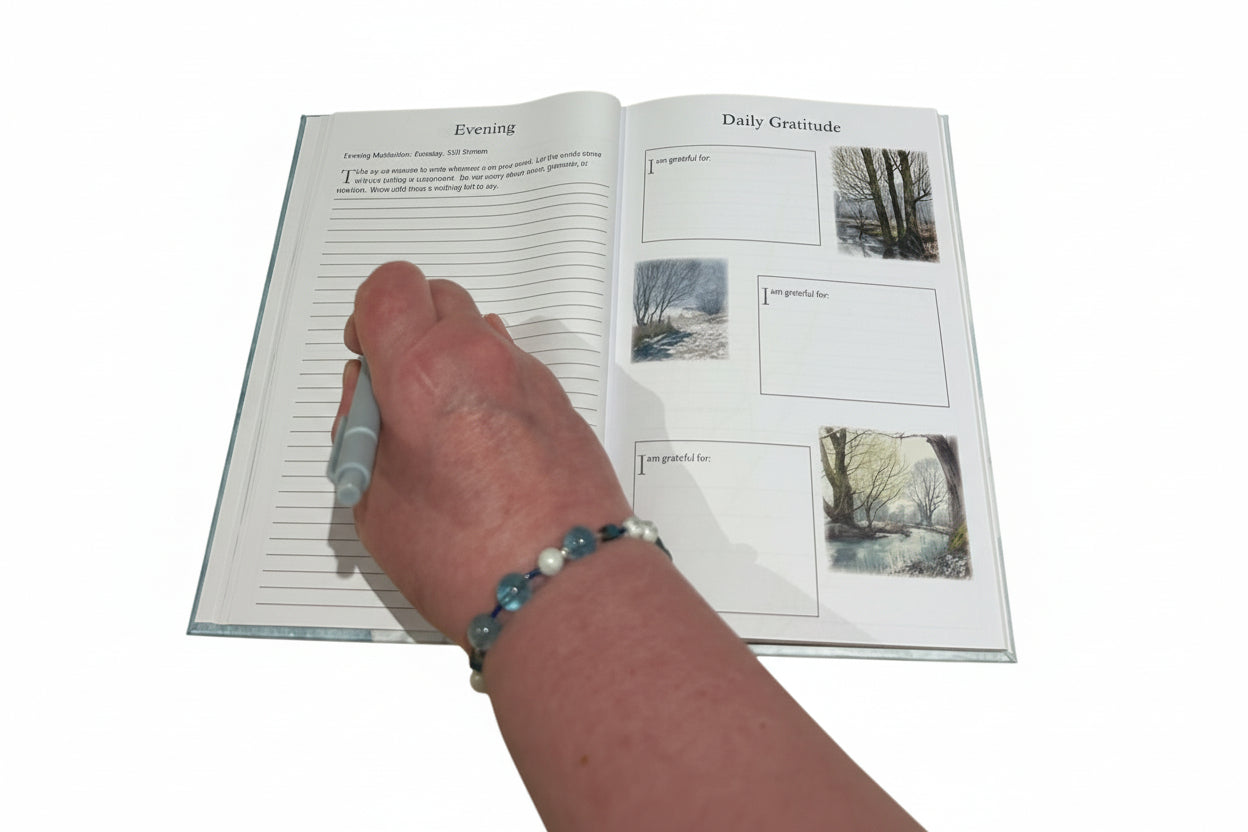 Clear Flow - Aquamarine Gemstone & Crystal Bracelet