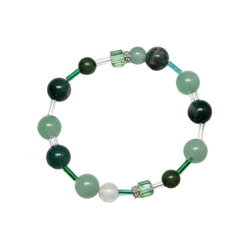 Open Growth - Aventurine Gemstone & Crystal Bracelet