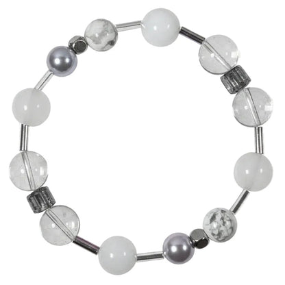 Quiet Space - Clear Quartz & Crystal Bracelet for Calm & Clarity
