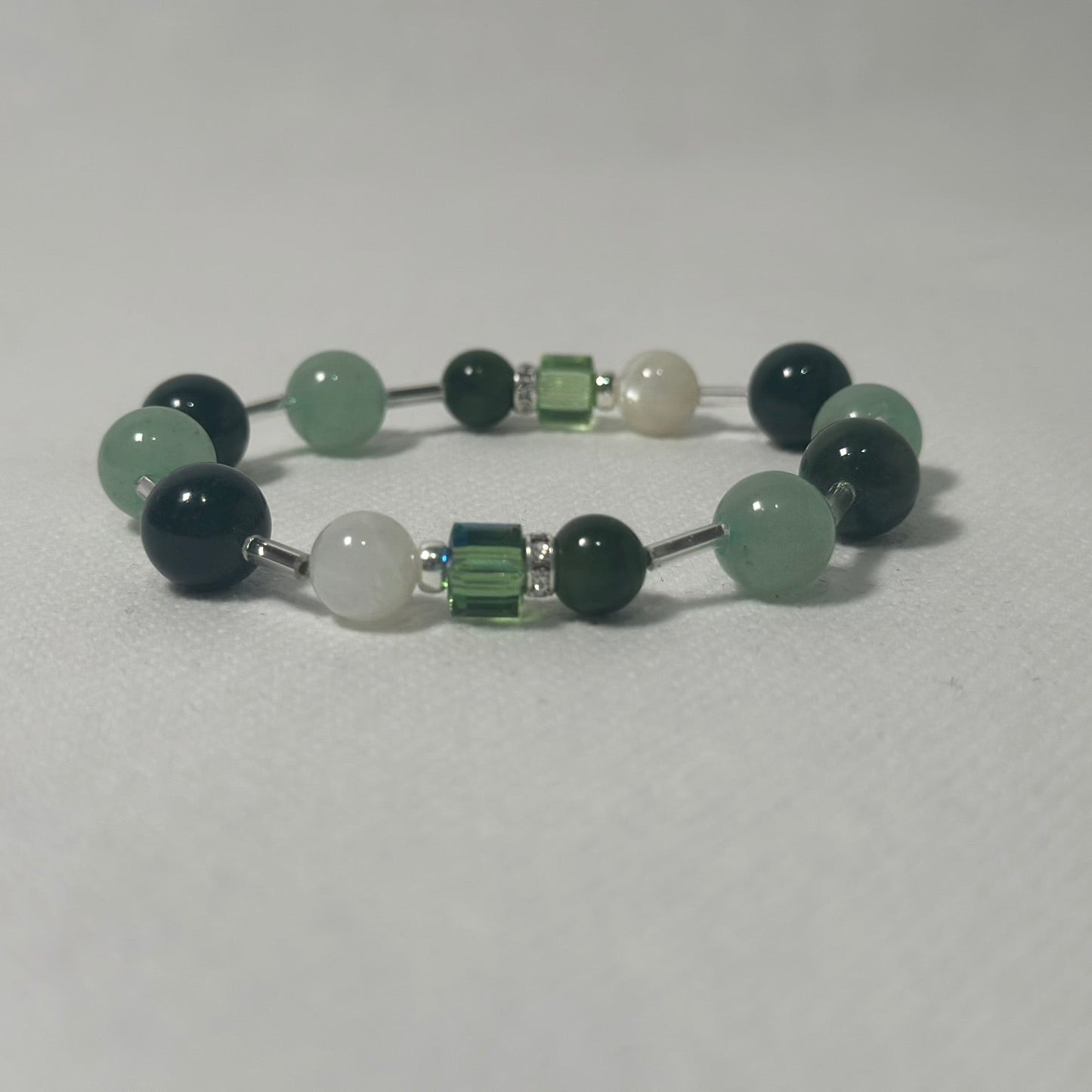 Open Growth - Aventurine Gemstone & Crystal Bracelet
