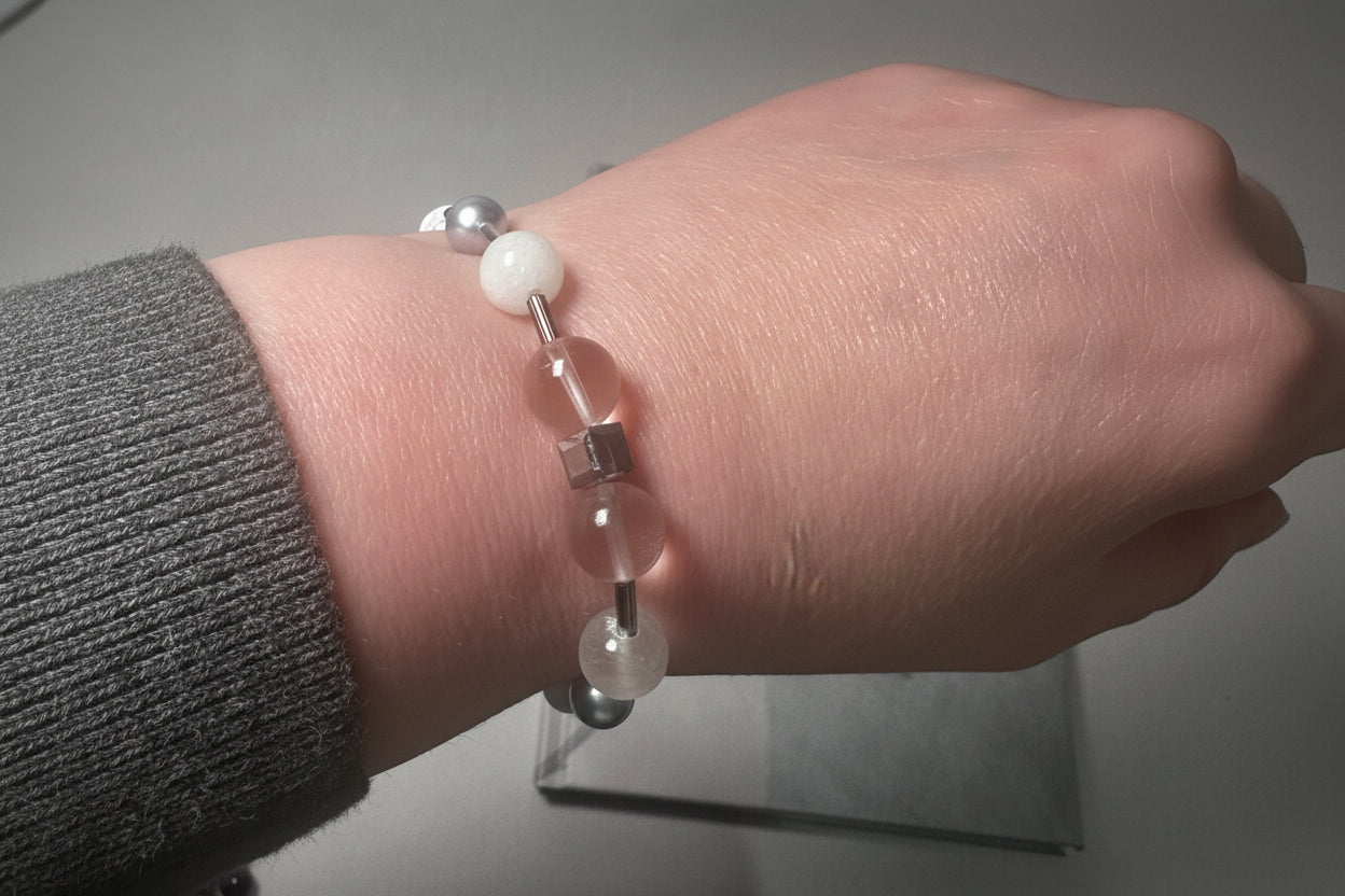 Quiet Space - Clear Quartz & Crystal Bracelet for Calm & Clarity