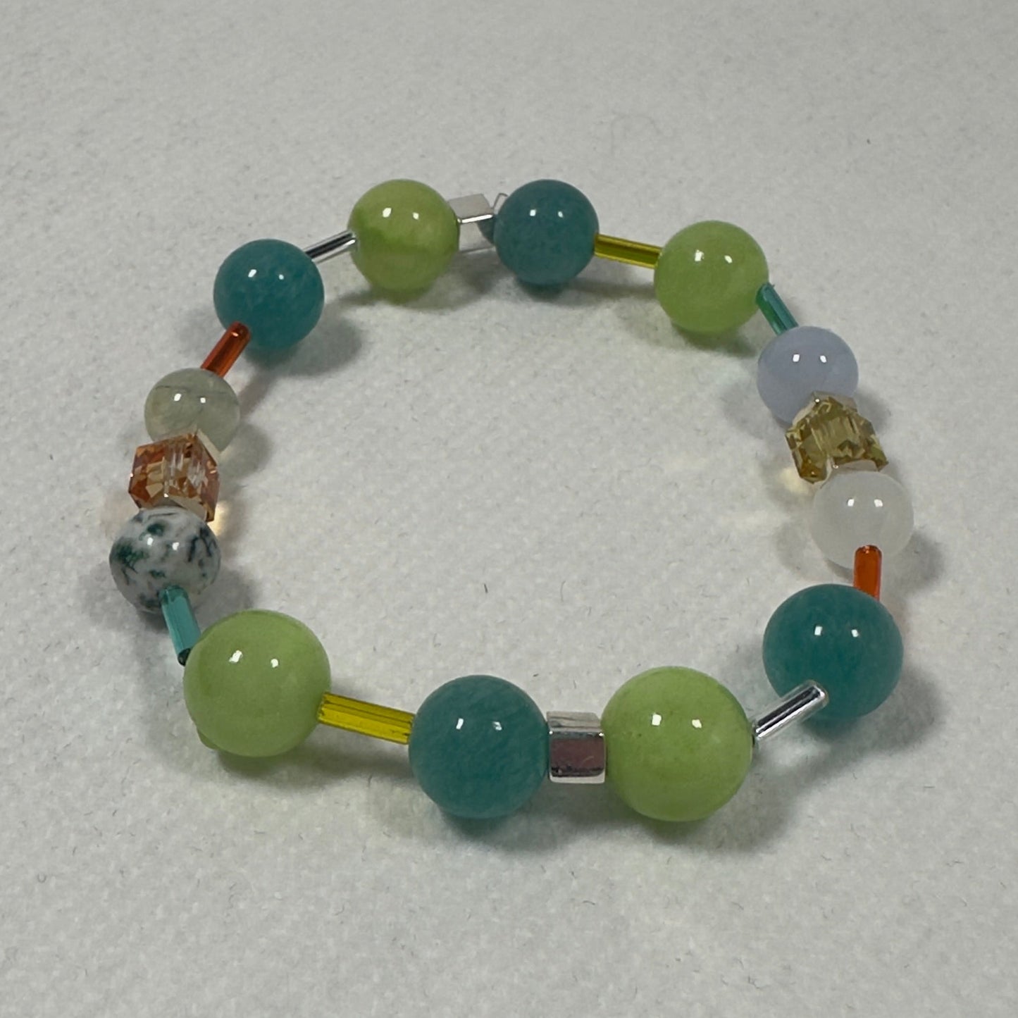 Ease & Bloom - Aventurine & Swarovski Crystal Bracelet
