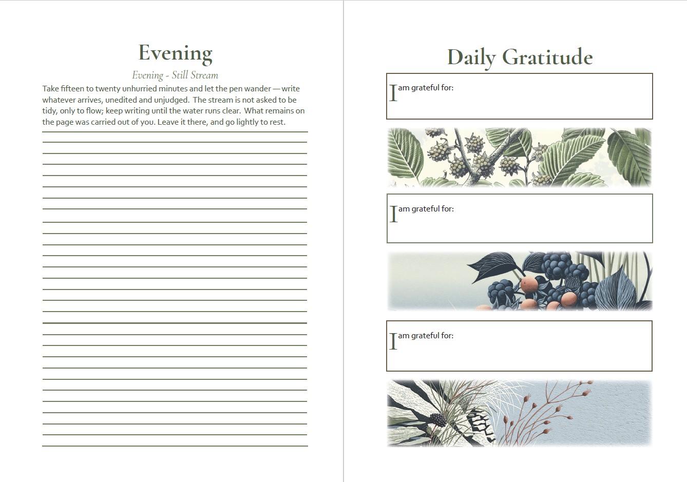 Ease & Bloom - A Countryside Reflection Journal